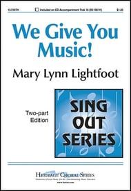 We Give You Music! Two-Part choral sheet music cover Thumbnail